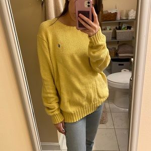 Polo Ralph Lauren Women’s yellow knitted sweater